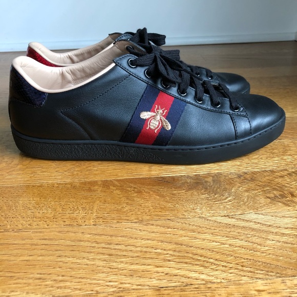 Women’s black Gucci Ace sneaker. Size 38.5. - Picture 6 of 15
